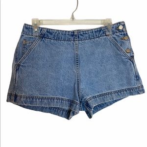 Abercrombie Jean Side Button Shorts Sz 8